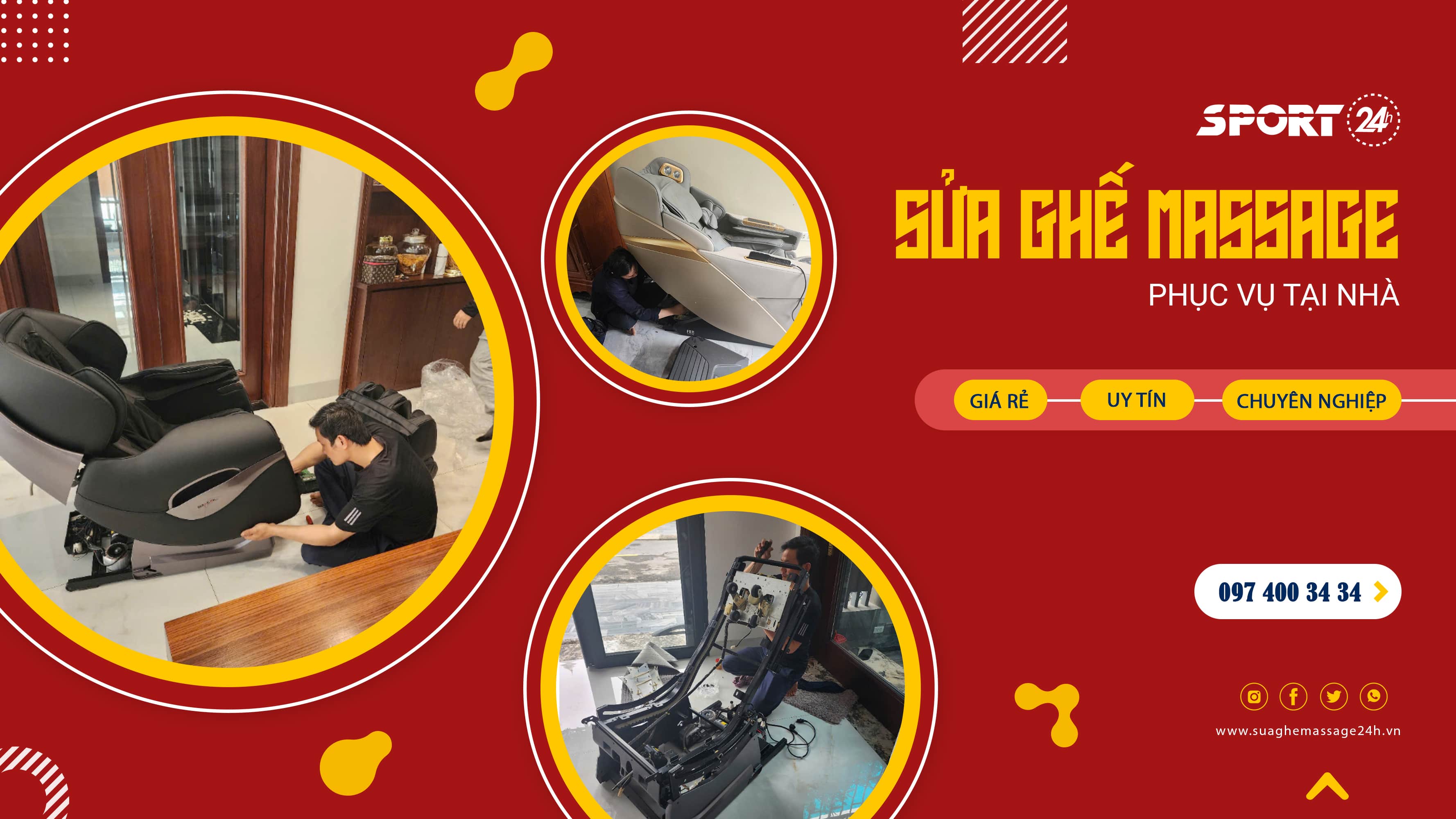 Sửa chữa ghế massage 24h